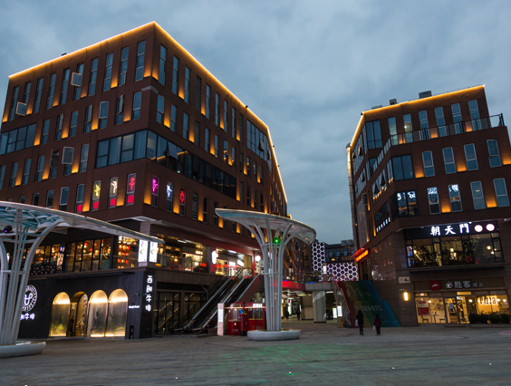 360度夜景照明！湖州東城時(shí)代商業(yè)中心